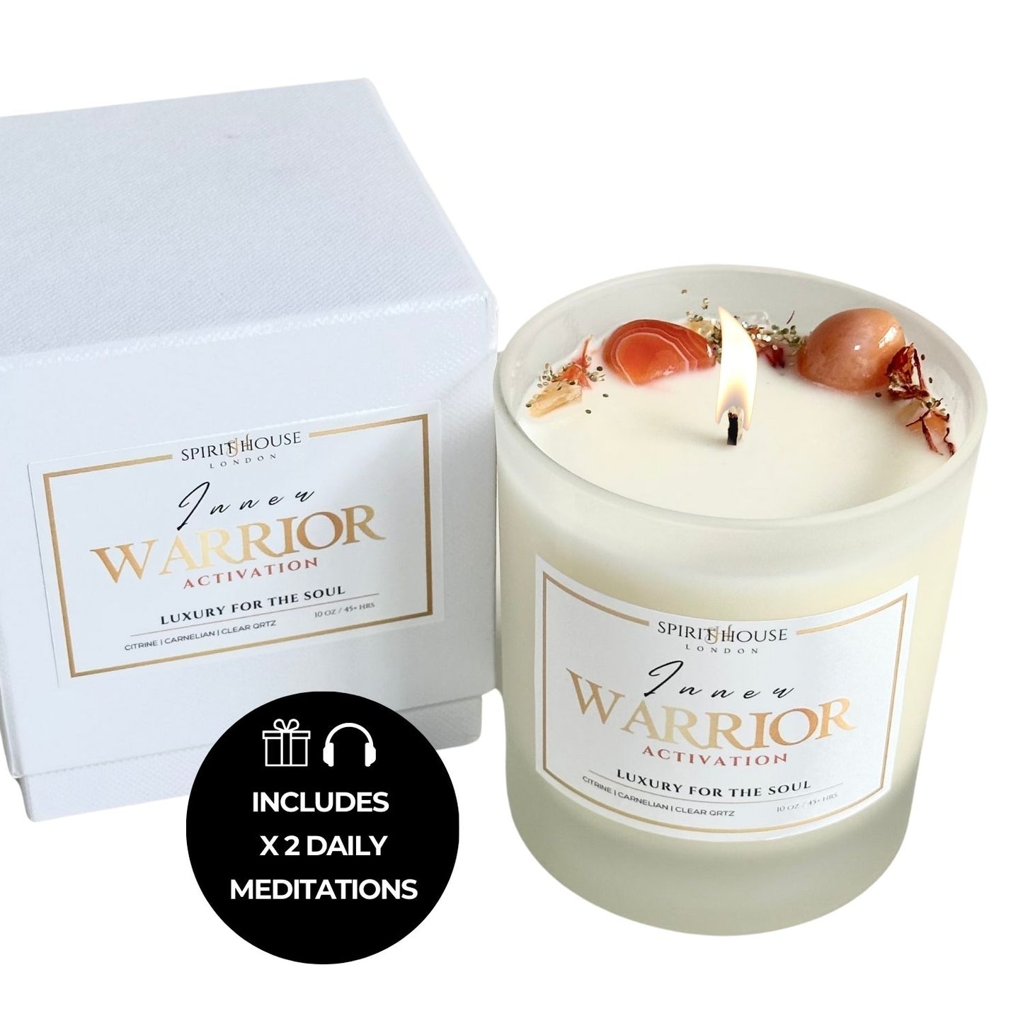 Inner Warrior Crystal Candle Ritual