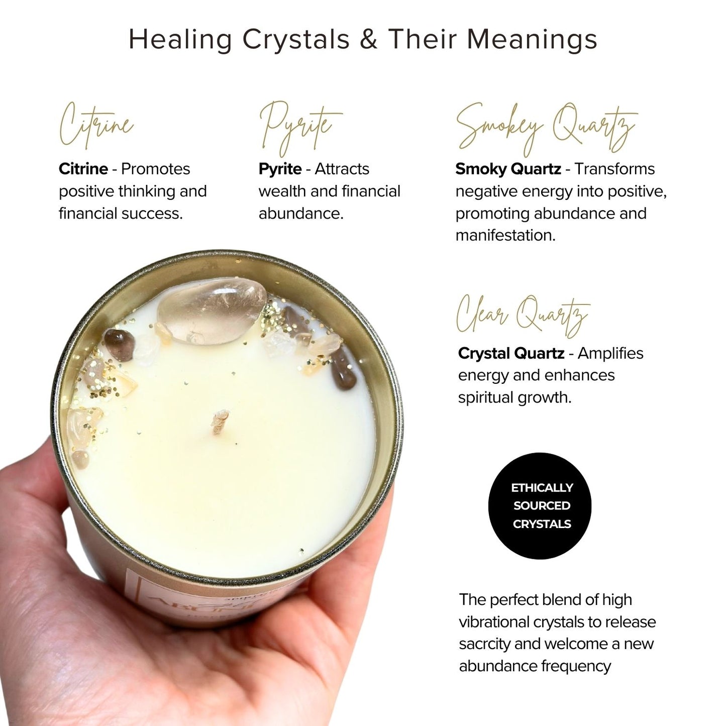 Attract Abundance - Crystal Candle Ritual
