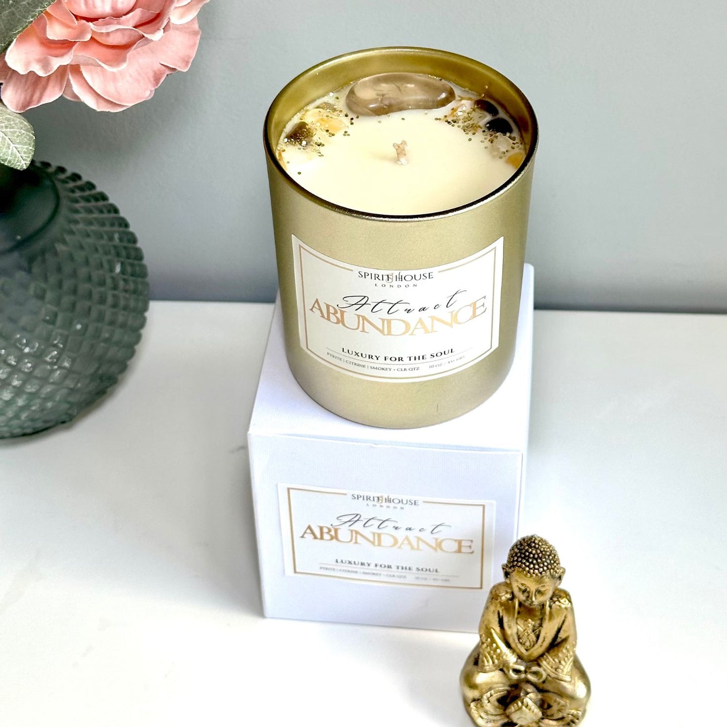 Attract Abundance - Crystal Candle Ritual