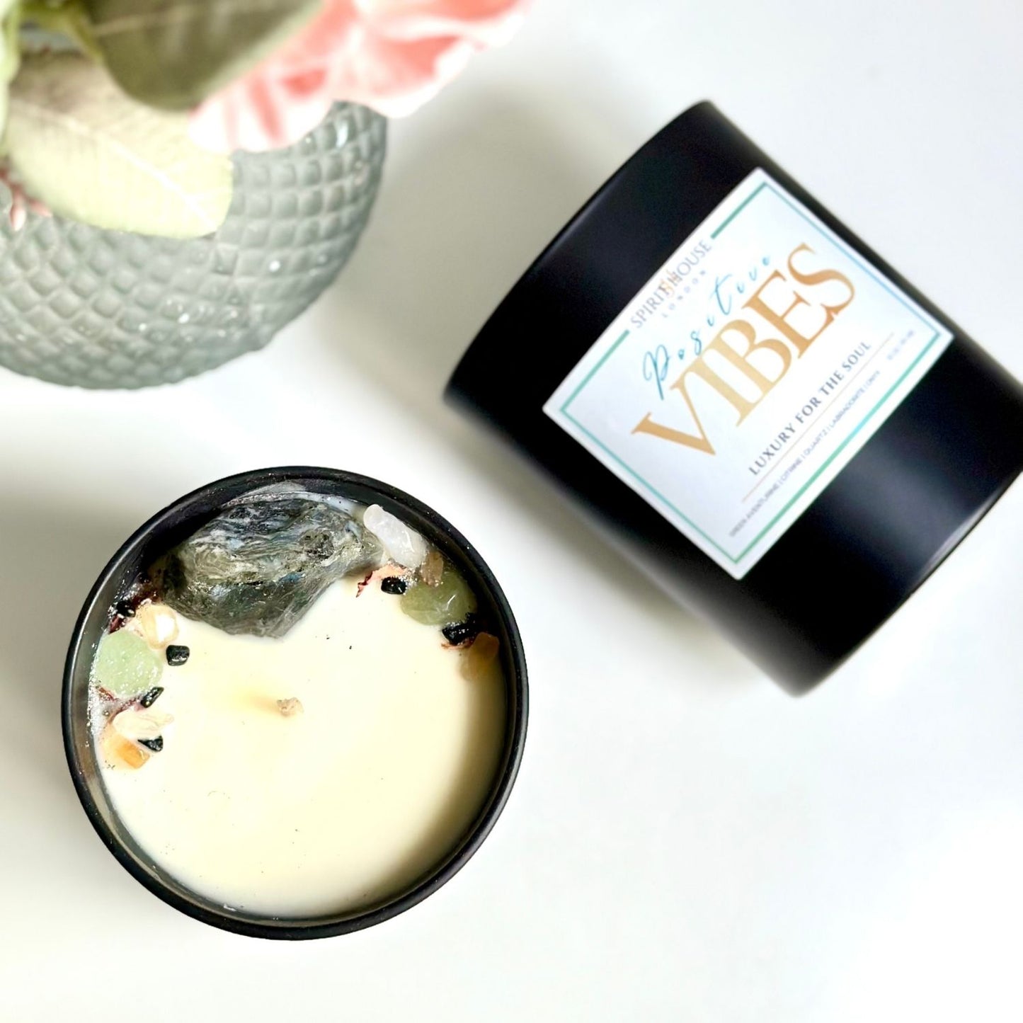 Positive Vibes - Crystal Candle Ritual