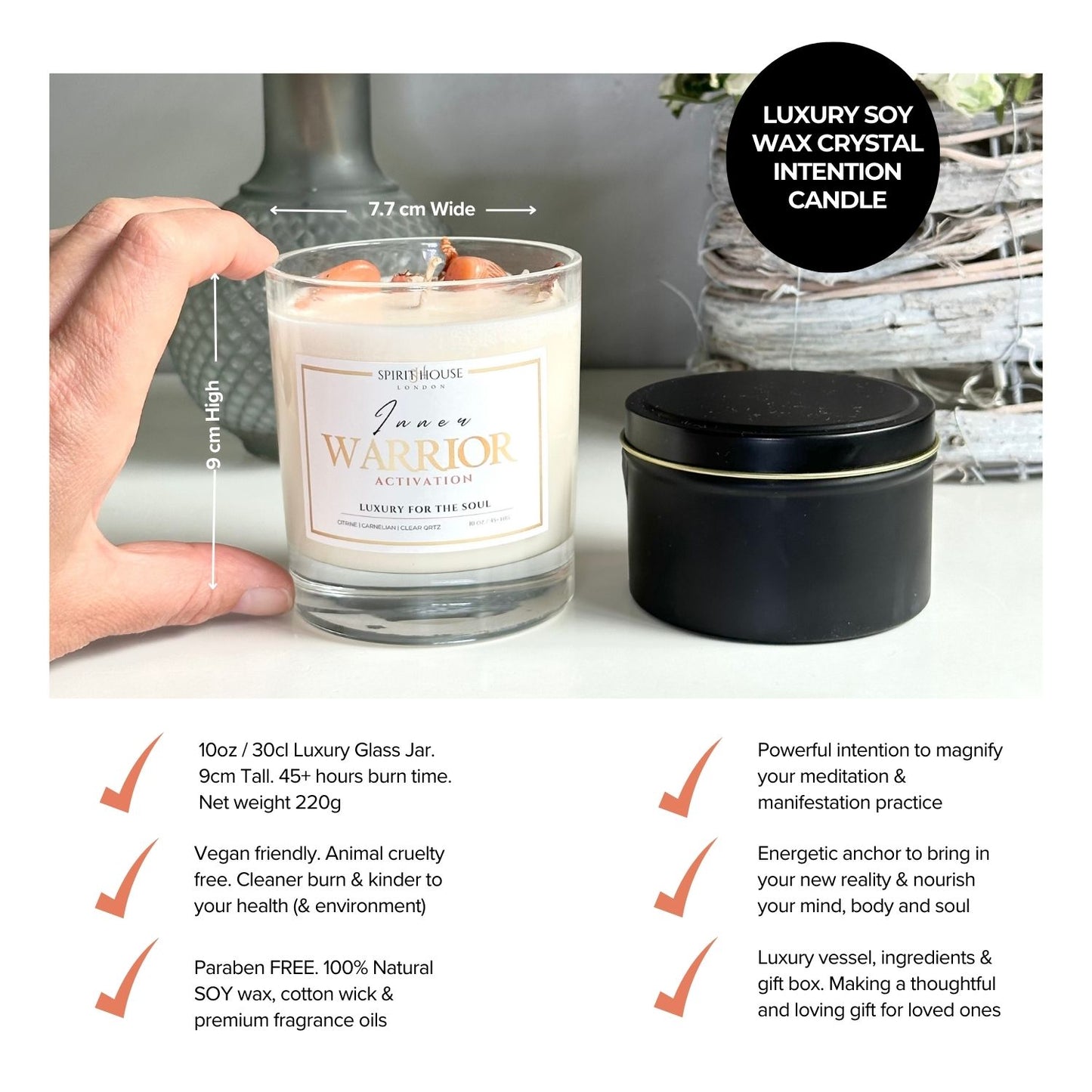 Inner Warrior Crystal Candle Ritual