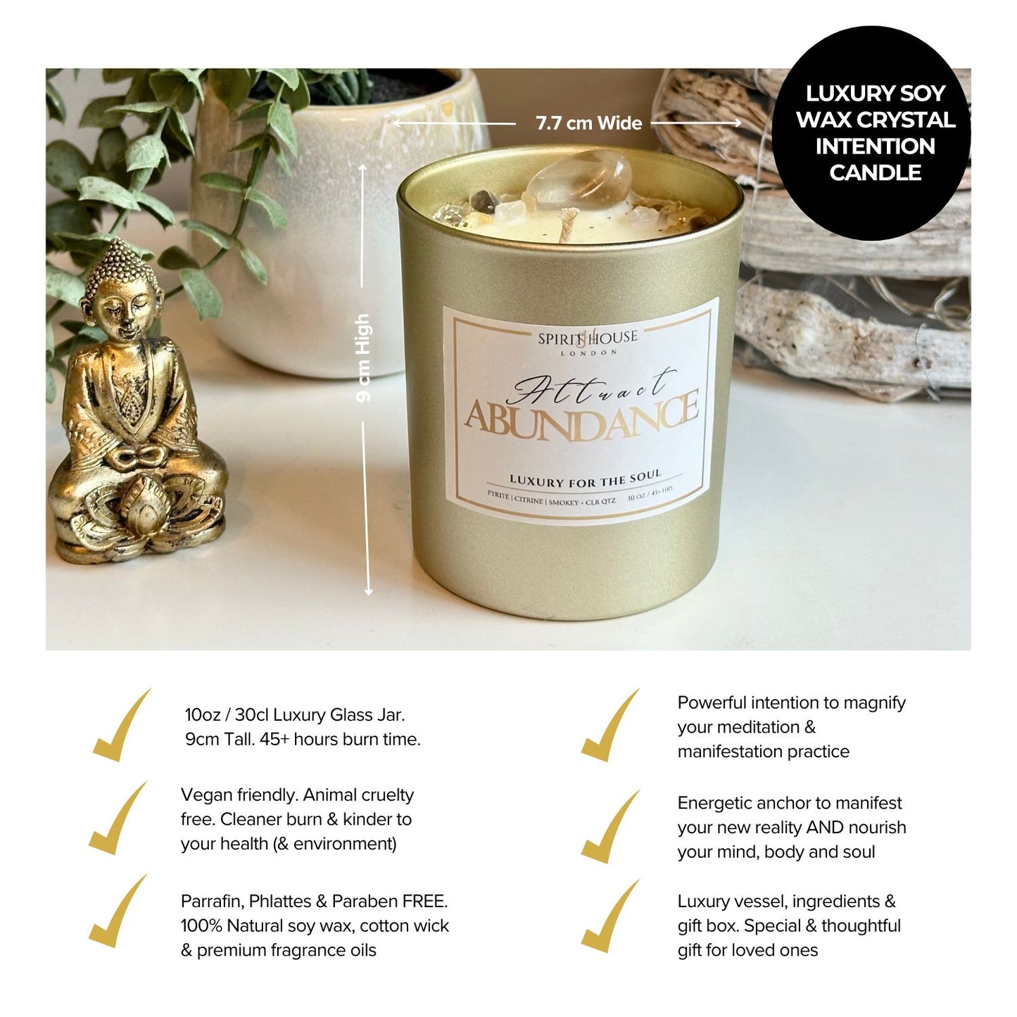 Attract Abundance - Crystal Candle Ritual