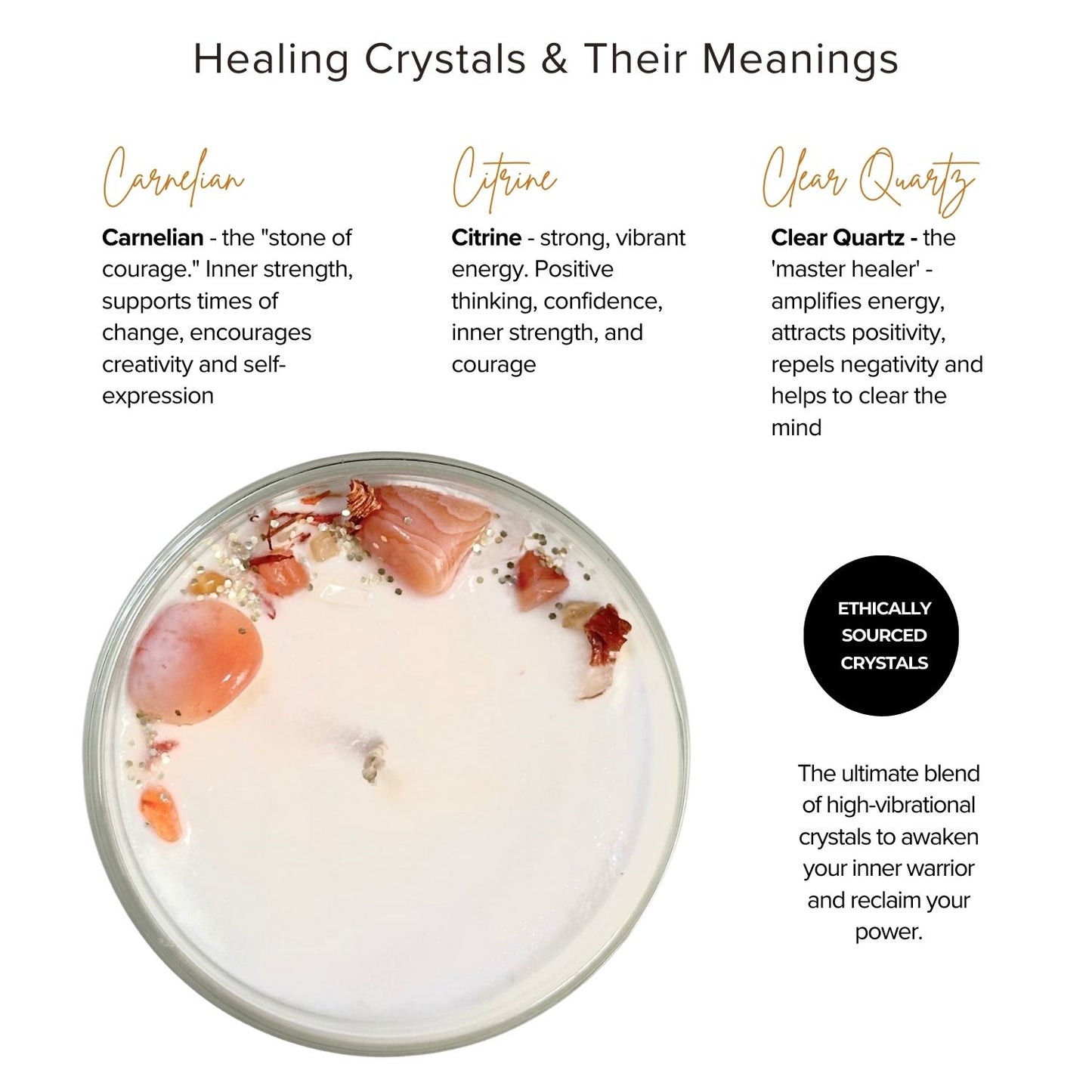 Inner Warrior Crystal Candle Ritual