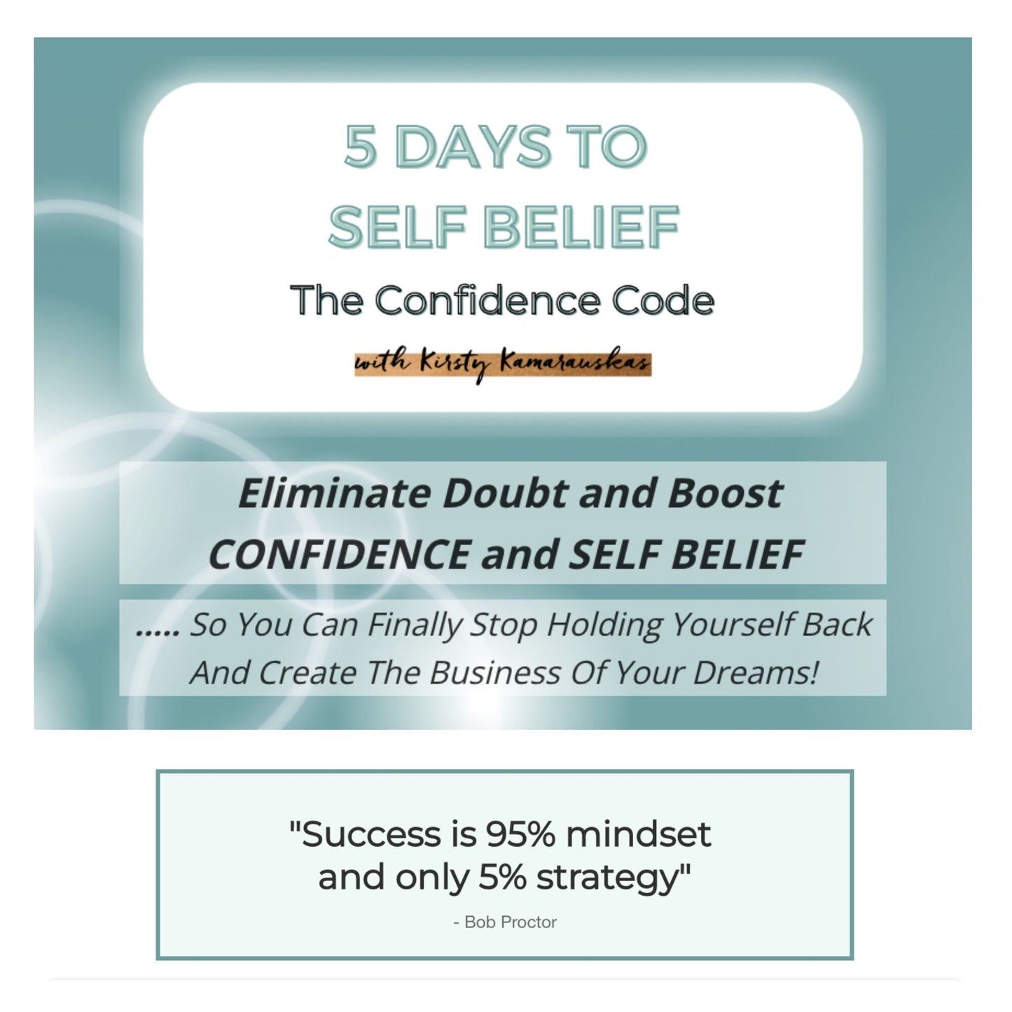 5 Days to Boost CONFIDENCE and SELF BELIEF